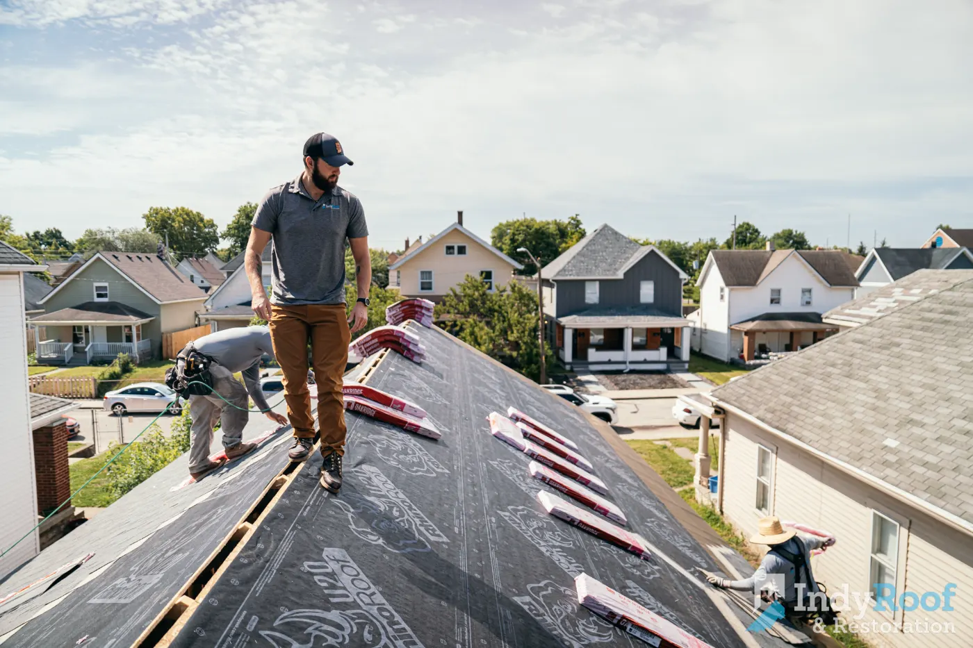 Commercial roof inspection documented in Lizton